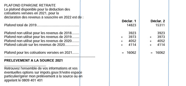 Déclaration impôt sur Impots.gouv.fr